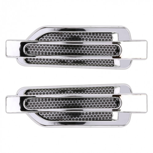 Autocollant décoratif aléatoire pour voiture, style 2 PCS (argent) SH958S1005-07