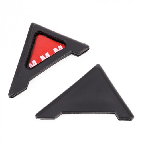 Protecteur d'angle de porte autocollant en silicone universel pour carrosserie (noir) SH982B551-08
