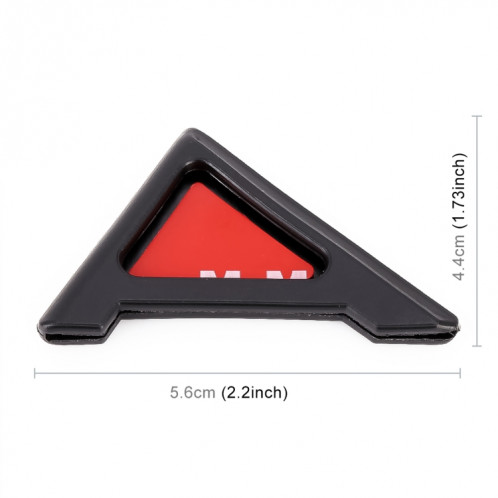 Protecteur d'angle de porte autocollant en silicone universel pour carrosserie (noir) SH982B551-08