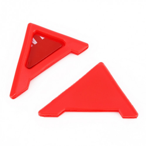 Protecteur d'angle de porte autocollant en silicone universel pour carrosserie (rouge) SH982R1637-08