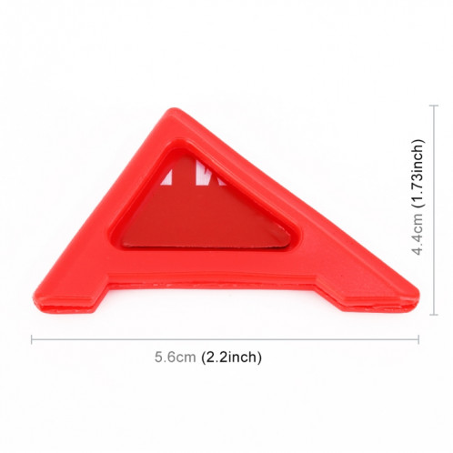 Protecteur d'angle de porte autocollant en silicone universel pour carrosserie (rouge) SH982R1637-08