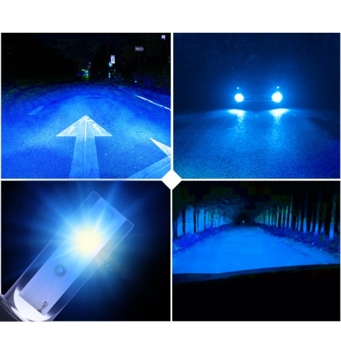 2 PCS H7 18W 1800 LM 8000K IP68 Casnbus phare à courant constant de voiture LED avec 2 lampes COB, DC 9-36V (lumière bleue glacée) SH06BB580-011