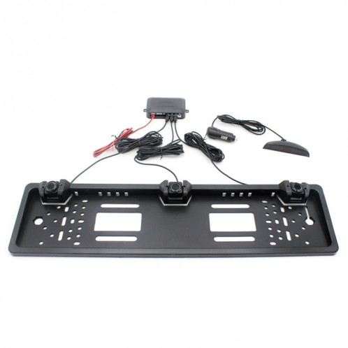 Capteur de stationnement de cadre de plaque d'immatriculation de voiture sans fil Europe PZ300L-W Radar de recul avec 3 détecteurs Radar SH71481032-08