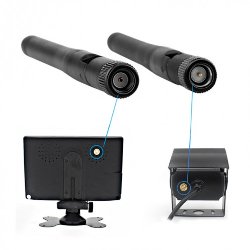 PZ-607-W1-2A double caméras sans fil caméra de vue arrière vision nocturne infrarouge système de recul de stationnement SH7149752-09