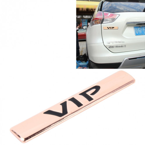 Autocollants de voiture VIP VIP Label auto autocollants 3D autocollants de voiture logo VIP mode mode, taille: 9.5 * 1.5cm (Champagne Gold) SH01CJ1574-05