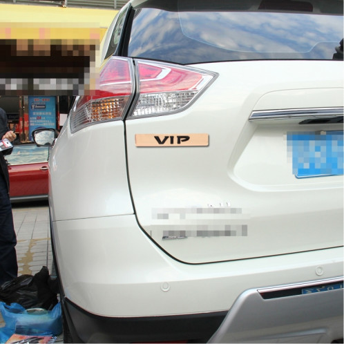 Autocollants de voiture VIP VIP Label auto autocollants 3D autocollants de voiture logo VIP mode mode, taille: 9.5 * 1.5cm (Champagne Gold) SH01CJ1574-05