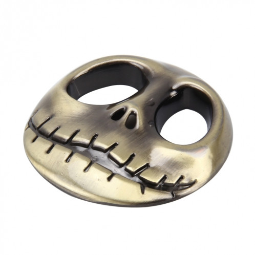 Autocollant automatique en forme de crâne avec des autocollants de voiture en métal 3D (jaune) SH306Y90-06