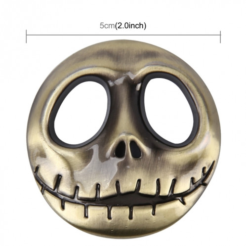 Autocollant automatique en forme de crâne avec des autocollants de voiture en métal 3D (jaune) SH306Y90-06