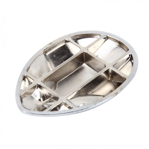 Autocollant auto en forme de tête d'assistante 3D, autocollants de voitures de mode en métal (argent) SH307S1409-06