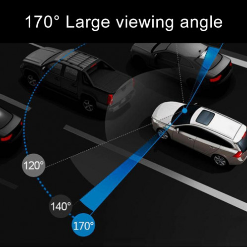 X96 4 pouces 2.5D Full HD 1080P Multifonctionnel Voiture Intelligente Double Lentille Enregistrement Vidéo Caméra Support TF Carte / Détection de Mouvement SH7420133-016