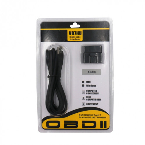 V07HU voiture lecteur libre USB ELM327 OBD V1.5 détecteur de défaut de voiture OBD2 SH7650550-010