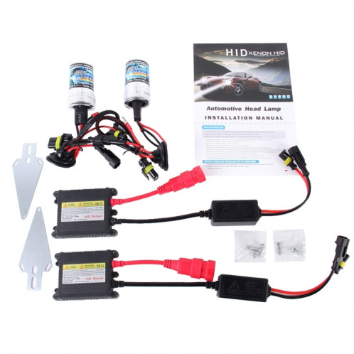 2PCS 35W H8 / H11 2800 LM Slim HID Xenon Light avec 2 Alloy HID Ballast, Lampe à décharge haute intensité, Température de couleur: 6000K SH78111468-08