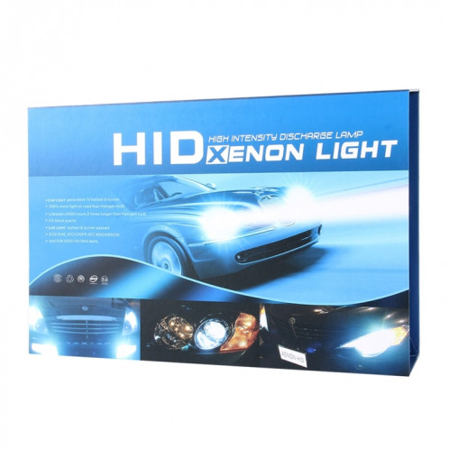 2PCS 35W HB3 / 9005 2800 LM Slim HID Xenon Light avec 2 Alloy HID Ballast, Lampe à décharge haute intensité avec 2 Alloy HID Ballast, Température de couleur: 4300K SH79201889-08