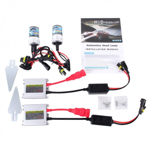 2PCS 35W HB3 / 9005 2800 LM Slim HID Xenon Light avec 2 Alloy HID Ballast, Lampe à décharge haute intensité, Température de couleur: 6000K SH79211713-08