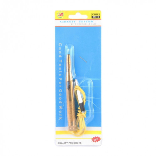 CNJB-85016 testeur de circuit de cuivre pur et stylo de détecteur de tension électrique avec pince crocodile 6-24V, longueur de fil: 60cm SC79631834-06