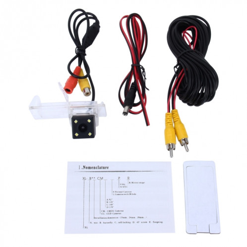 720 × 540 efficace Pixel PAL 50HZ / NTSC 60HZ CMOS II Caméra de recul étanche Vue arrière de voiture avec 4 lampes LED pour la version 2011 Megane SH82921235-08