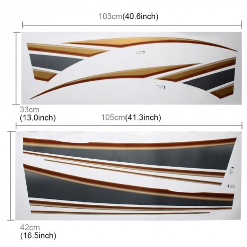 5 PCS SUV Corps Bande Décorative Marque De Voiture rationaliser Shining Sticker pour 2011 Version Prado 4000 SH83071825-08
