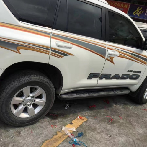 4 PCS SUV corps bande décorative marque voiture rationaliser brillant autocollant pour 2014 Version Prado SH83081133-07