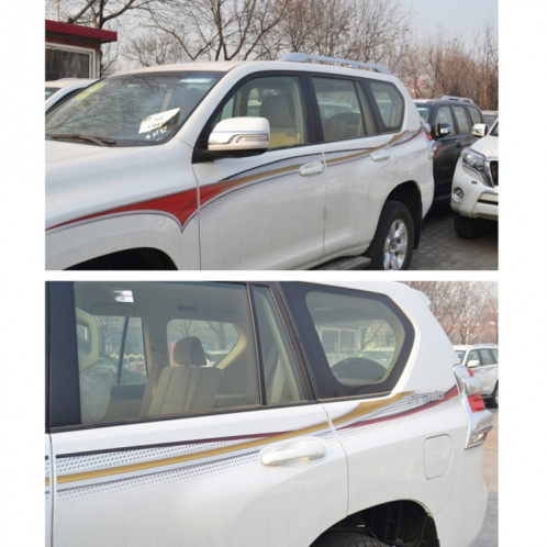 4 PCS SUV corps bande décorative marque voiture rationaliser brillant autocollant pour 2015 version Prado SH83091367-07
