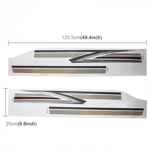 4 PCS SUV Corps Bande Décorative Marque De Voiture Rationaliser Shining Sticker pour 2016 Version Prado SH83101385-05