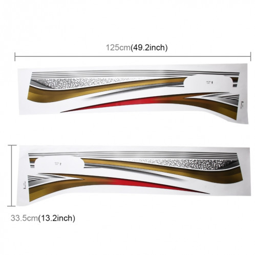 4 PCS SUV Corps Bande Décorative Marque De Voiture Rationaliser Shining Sticker pour 2016 Version Prado SH83101385-05