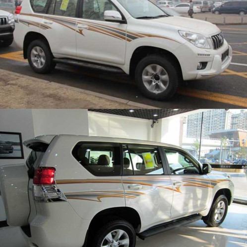 4 PCS SUV Corps Bande Décorative Marque De Voiture Rationaliser Shining Sticker pour 2016 Version Prado SH83101385-05