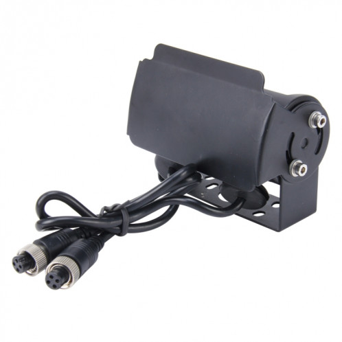 Dual Head Universal 720 × 540 Pixel efficace PAL 50HZ / NTSC 60HZ CCD Caméra de surveillance étanche de voiture avec 24 lampes LED (noir) SH332B432-06