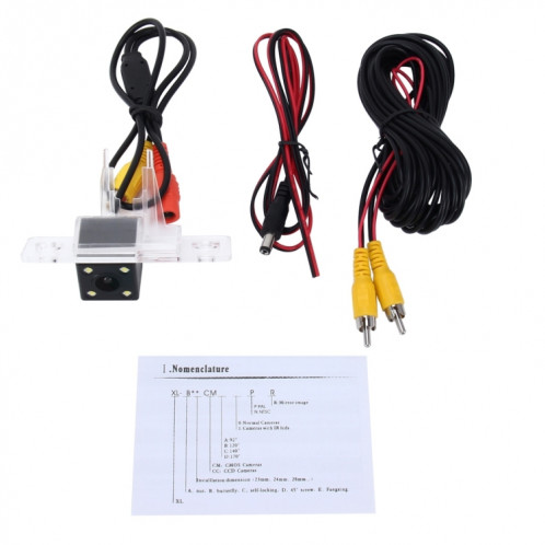 720 × 540 efficace Pixel PAL 50HZ / NTSC 60HZ CMOS II Caméra de recul étanche Vue arrière de voiture avec 4 lampes LED pour 2008-2010 Version Touareg SH83351111-08