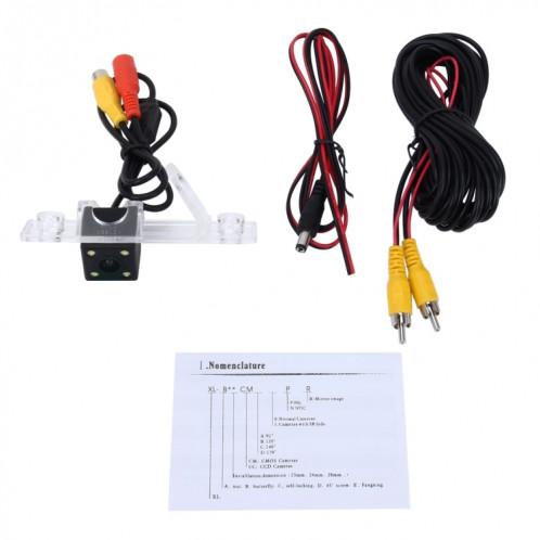 720 × 540 Pixel efficace PAL 50HZ / NTSC 60HZ CMOS II Caméra de recul étanche Vue arrière de voiture avec 4 lampes LED pour la version 2008-2013 JingCheng Version 2008-2014 Version Cruze 2012-2014 Version Captiva SH83371794-08