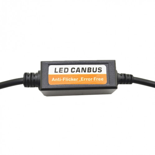 2 pièces H11 / H8 / H9 / H16 / 5202 voiture phare LED automatique Canbus avertissement adaptateur de décodeur sans erreur pour DC 9-16 V / 20 W-40 W SH873897-04