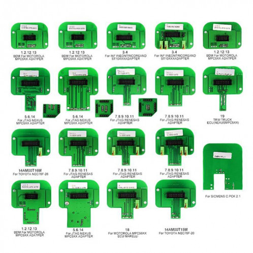 22 PCS voiture KTAG KESS KTM BDM adaptateurs Trasdata Set BDM Frame ECU RAMP adaptateurs SH8921756-013