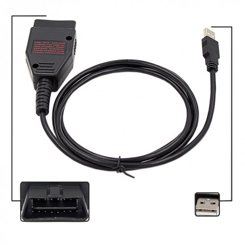 Interface de réglage de puce Galletto 1260 ECU câble de Diagnostic de voiture de clignotant Galletto pour Volkswagen / Audi / Skoda SH8929134-014