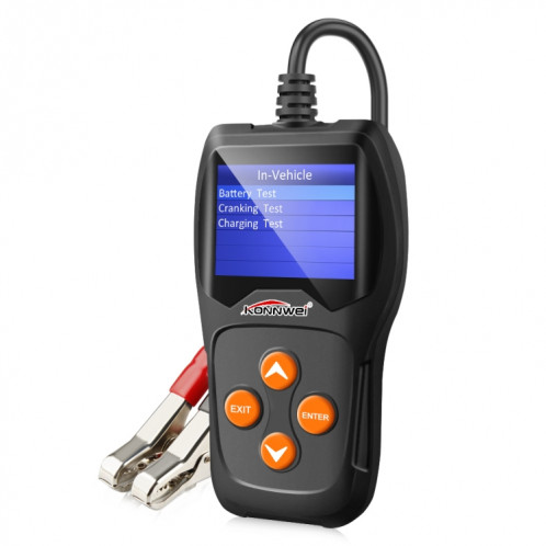 KONNWEI KW600 analyseur de batterie automatique 100 à 2000CCA testeur de voiture 12 V 2.4 pouces écran couleur numérique démarrage de charge Diagnostic de voiture SK92171793-04