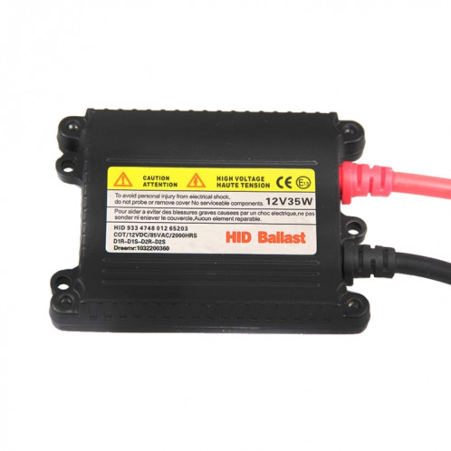 Voiture Auto universel 35W DC12V remplacement mince démarrage rapide HID xénon lumière ballast à courant continu pour toutes les tailles de base d'ampoule SH94741514-08