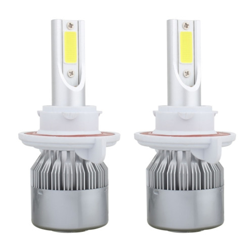 2 PCS H13 18W 1800 LM 6000K IP68 Canbus phare de voiture à courant constant LED avec 2 lampes COB, DC 9-36V (lumière blanche) SH13WL1974-07