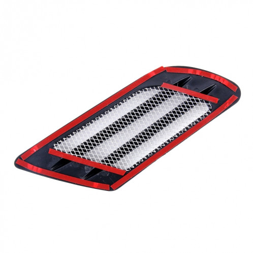 2 PCS Style Euro En Métal Décoratif Flux D'air Admission Turbo Capot Capot Couverture De Grille D'évent Côté Avec Autocollant Autocollant (Noir) SH915B1880-06
