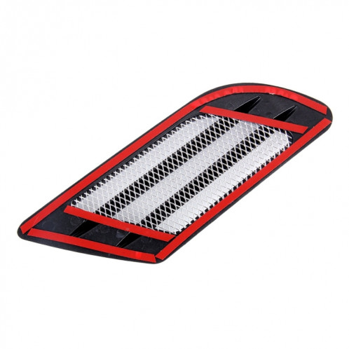 2pcs style euro en métal flux décoratif prise d'air turbo capot capuchon côté couvercle de la grille d'aération avec autocollant auto-adhésif (gris) SH915H1904-06