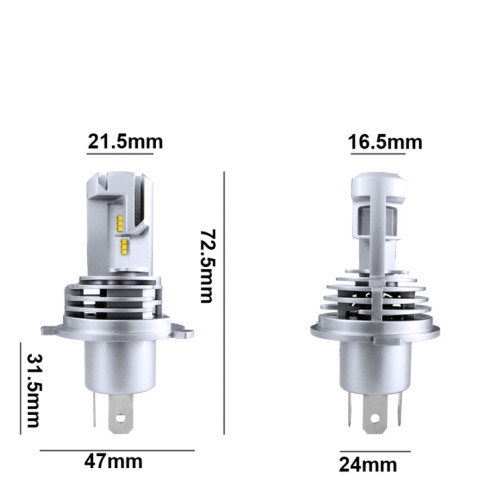 2 PCS M3 H4 DC9-32V / 17W / 6500K / 2000LM IP68 lampes de phare de voiture LED (blanc froid) SH82LW1130-010