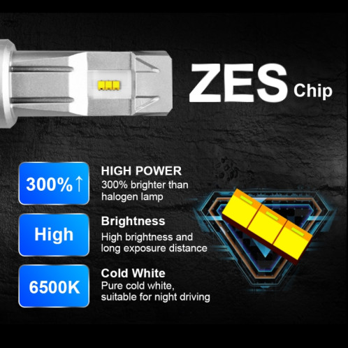 2 PCS M3 H7 DC9-32V / 17W / 6500K / 2000LM IP68 lampes de phare de voiture LED (blanc froid) SH83LW736-010