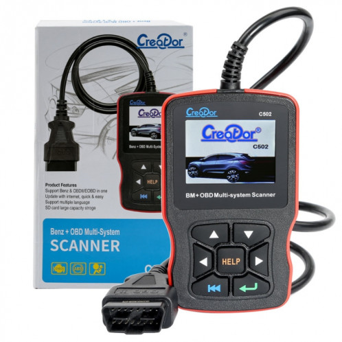 Outil de Diagnostic de voiture de Scanner multi-système OBD2 de voiture de créateur C502 V7.6 pour Mercedes-Benz avant 2016 tous les modèles SH03066-06