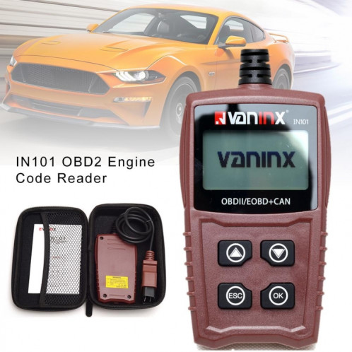 Vaninx IN101 voiture Scanner automobile OBDII / EOBD + peut batterie outil de diagnostic de panne de moteur détecteur de batterie SH0313945-05