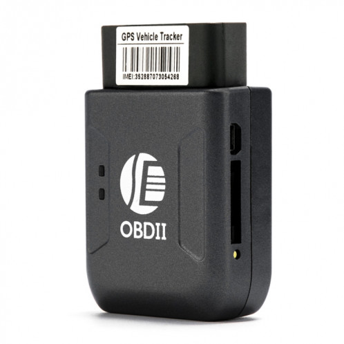 TK206 GPS OBD2 en temps réel GSM quadri-bande anti-vol alarme de vibration GSM GPRS Mini GPS Tracker de voiture (noir) SH322B466-08