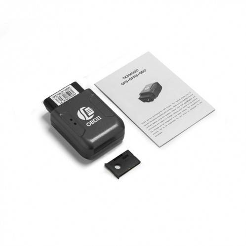 TK206 GPS OBD2 en temps réel GSM quadri-bande anti-vol alarme de vibration GSM GPRS Mini GPS Tracker de voiture (noir) SH322B466-08