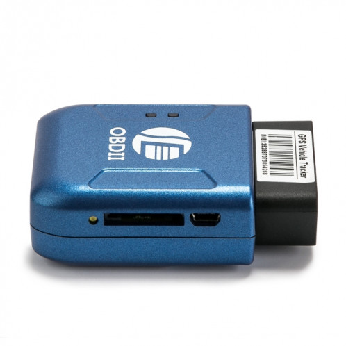 TK206 GPS OBD2 en temps réel GSM Quadri-bande Anti-vol Alarme de vibration GSM GPRS Mini GPS Tracker de voiture (bleu) SH322L1692-08