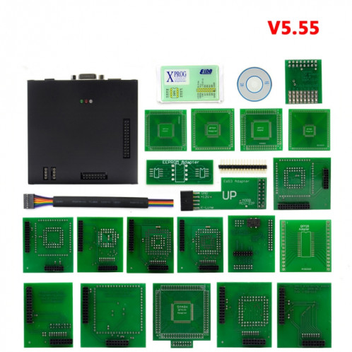 Interface de programmation d'ECU de boîte en métal noire de XPROG V5.55 SH03251937-07