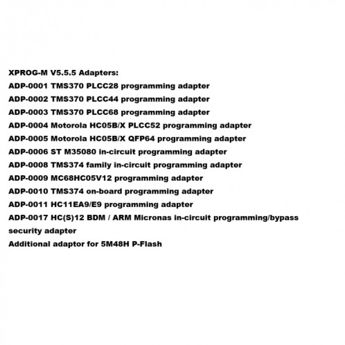 Interface de programmation d'ECU de boîte en métal noire de XPROG V5.55 SH03251937-07