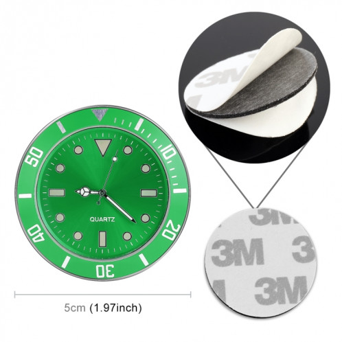 Montre lumineuse de voiture d'horloge de pâte de voiture (vert) SH421G692-07