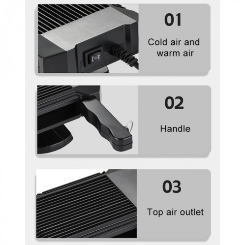 Dégivreur de fenêtre de pare-brise de ventilateur de chauffage de voiture DC 12V SH0835470-011