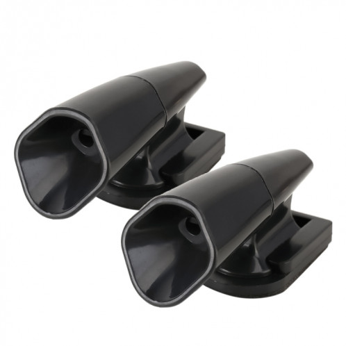 Alarme sonore d'alerte de cerf d'ABS de voiture Répulsif ultrasonique d'animaux d'énergie éolienne (noir) SH847B339-06