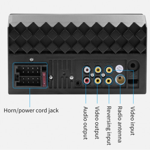 N7 7 pouces HD récepteur universel d'autoradio lecteur MP5, prise en charge FM et Bluetooth et liaison téléphonique avec télécommande SH0852210-020